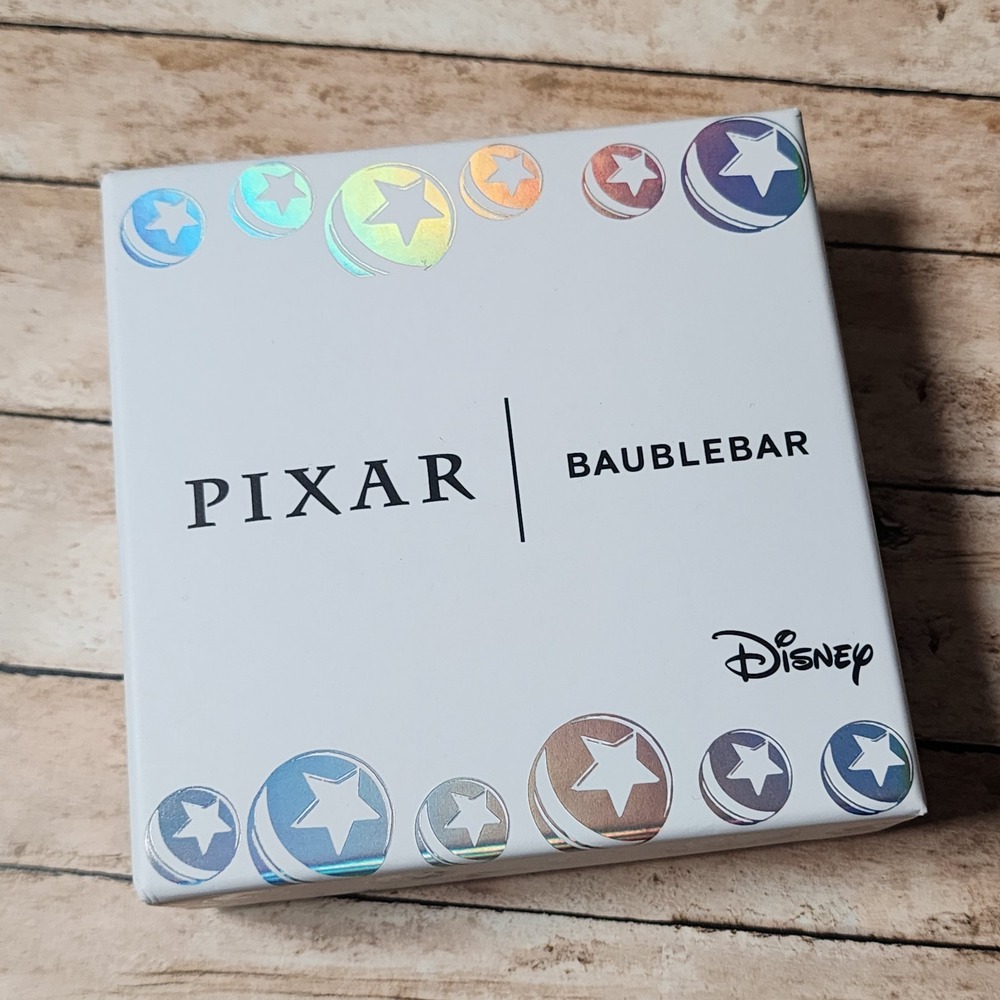 New BaubleBar Pixar Disney Toy Story Alien Dangle Earrings w/Rocketship NIB - Picture 3 of 3